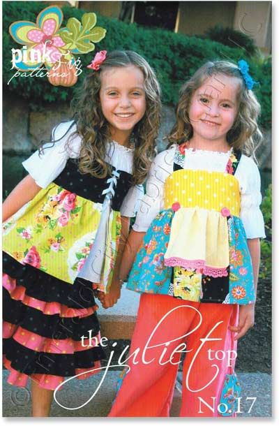 Pink Fig Juliet Top Girls Childrens Sewing Pattern New