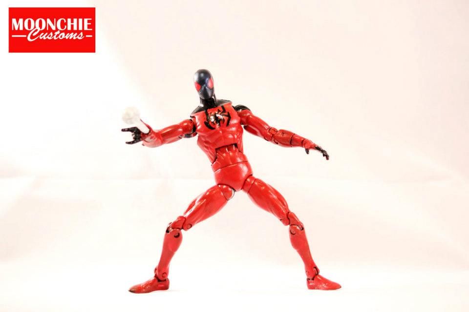 SCARLET SPIDERMAN 2012 Return of Marvel Legends 6 MOC Kaine Universe