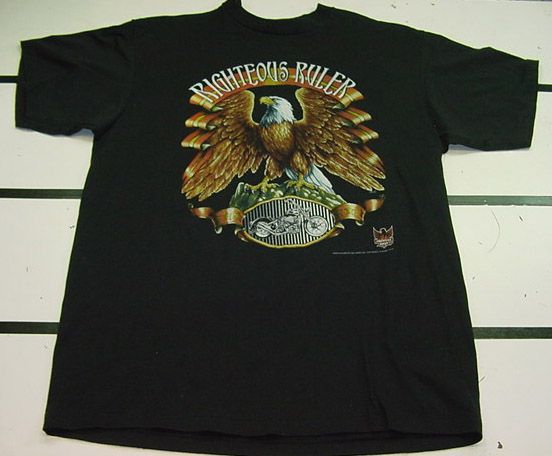 Vintage 1993 Maui Kahului Hawaii Harley Davidson Motorcycle Eagle T