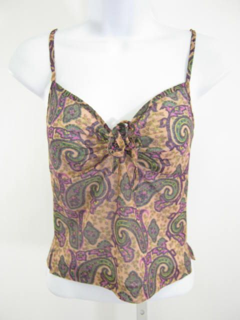 Katharine Hamnett London Multi Colored Cami Top Sz M