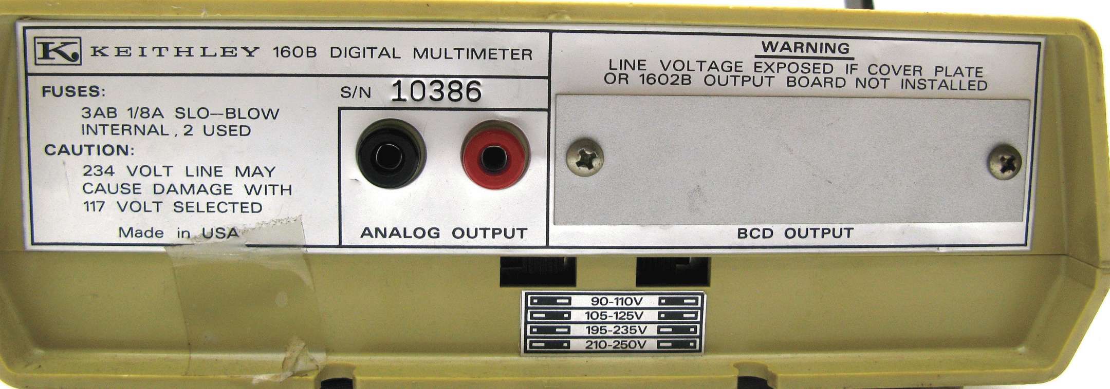 Keithley Model 160B Digital Multimeter