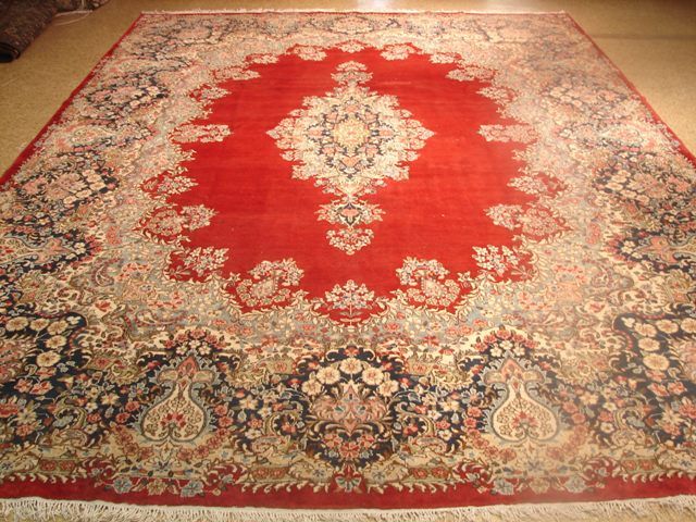 English Gothic Style Decor 10x13 Persian Kerman Rug