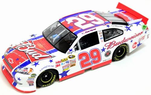 2011 Kevin Harvick #29 Budweiser 4th of July 124 Scale Diecast Action