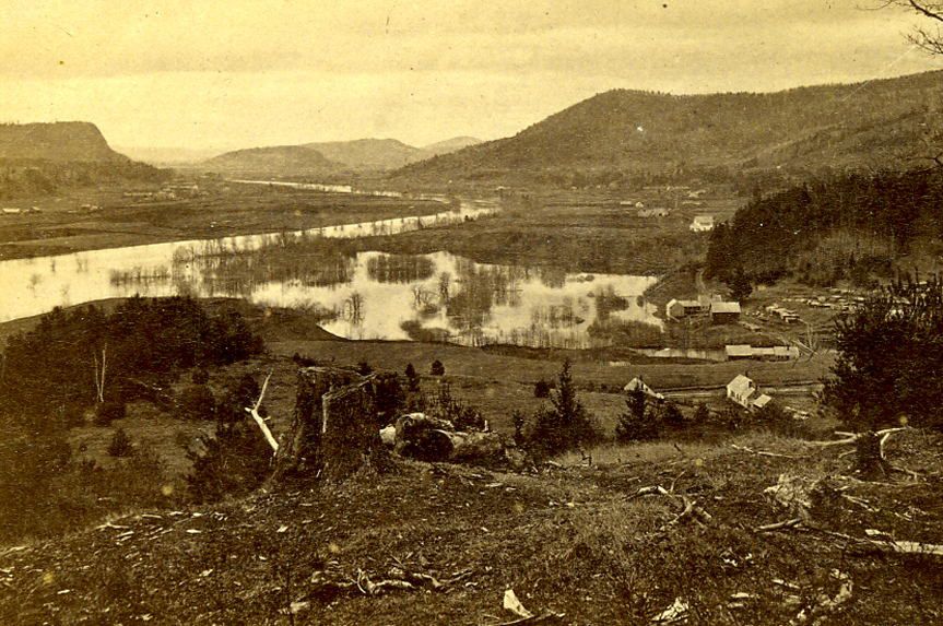 Cheney Orford New Hampshire Stereoview Connecticut Valley N from