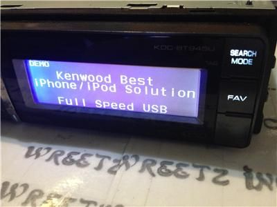 KENWOOD KDC BT945U IN DASH CD//USB /HD RADIO RECEIVER W/ BLUETOOTH