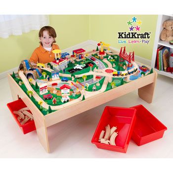 KidKraft Waterfall Mountain Train Set and Table