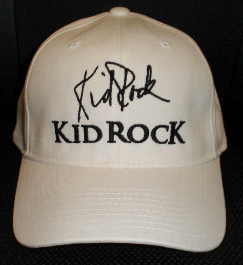 Kid Rock Cap Hat with Stitched Autograph