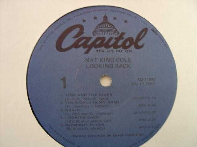 Nat King Cole LP Looking Back SM 11882 Capitol Album