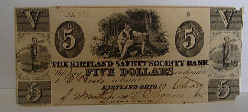 Kirtland Note Ext RARE Joseph Smith s Rigdon Mormon