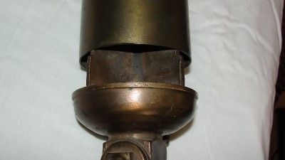 Vintage Kinsley Four Chime Brass Steam Engine Whistle Rare w/ Finial