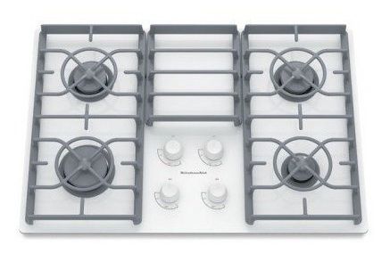 KitchenAid Architect II 30 Gas Cooktop 4 SEALED Burners White