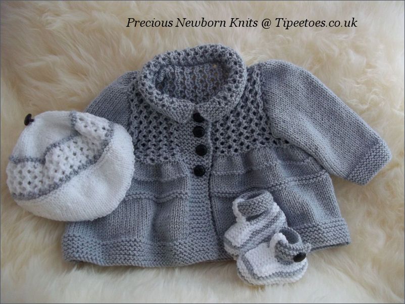 Knitting Pattern Baby Boys or Reborn Tommy Jacket Coat Peaked Cap