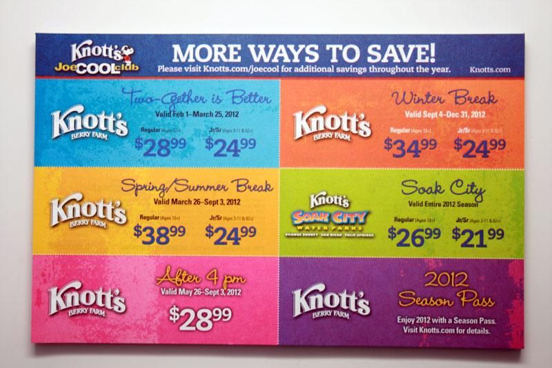 Knotts Berry Farm Knotts Soak City 6 Coupons Save More Than Ever