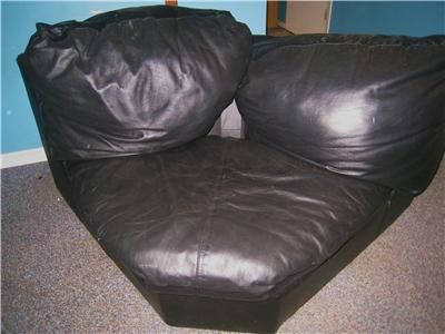 Black Leather Couch Sectional Klaussner Sofa