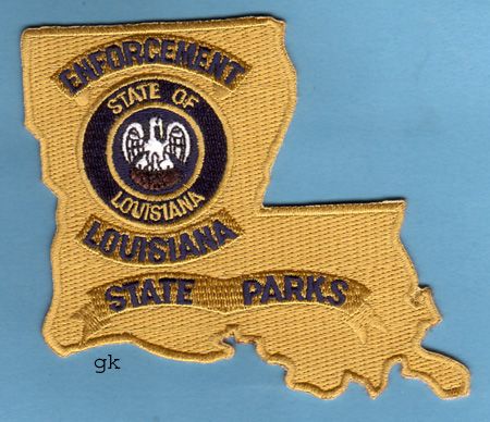 Louisiana State Parks Enforcement Police Patch State Shape