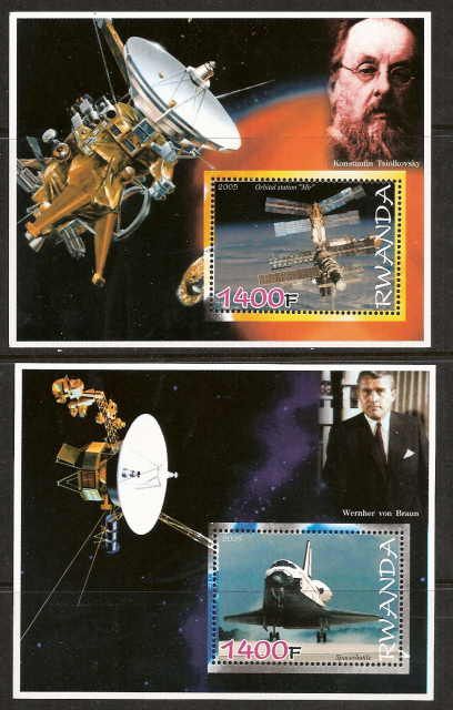 Space Two Sheet Mint Set MNH M0888 9