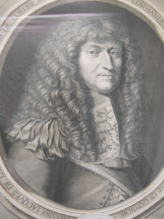 Antique 1672 Engraving of Jacques de La Mothe by Jean Lenfant 1615