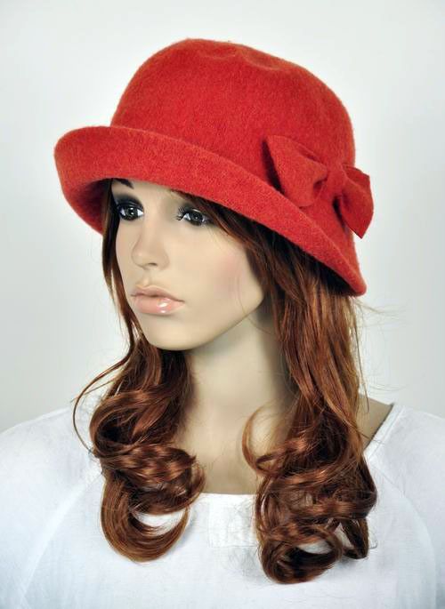Cute Bow Winter 100% Wool Fashion Lady Womens Dress Hat Beanie 2 Way