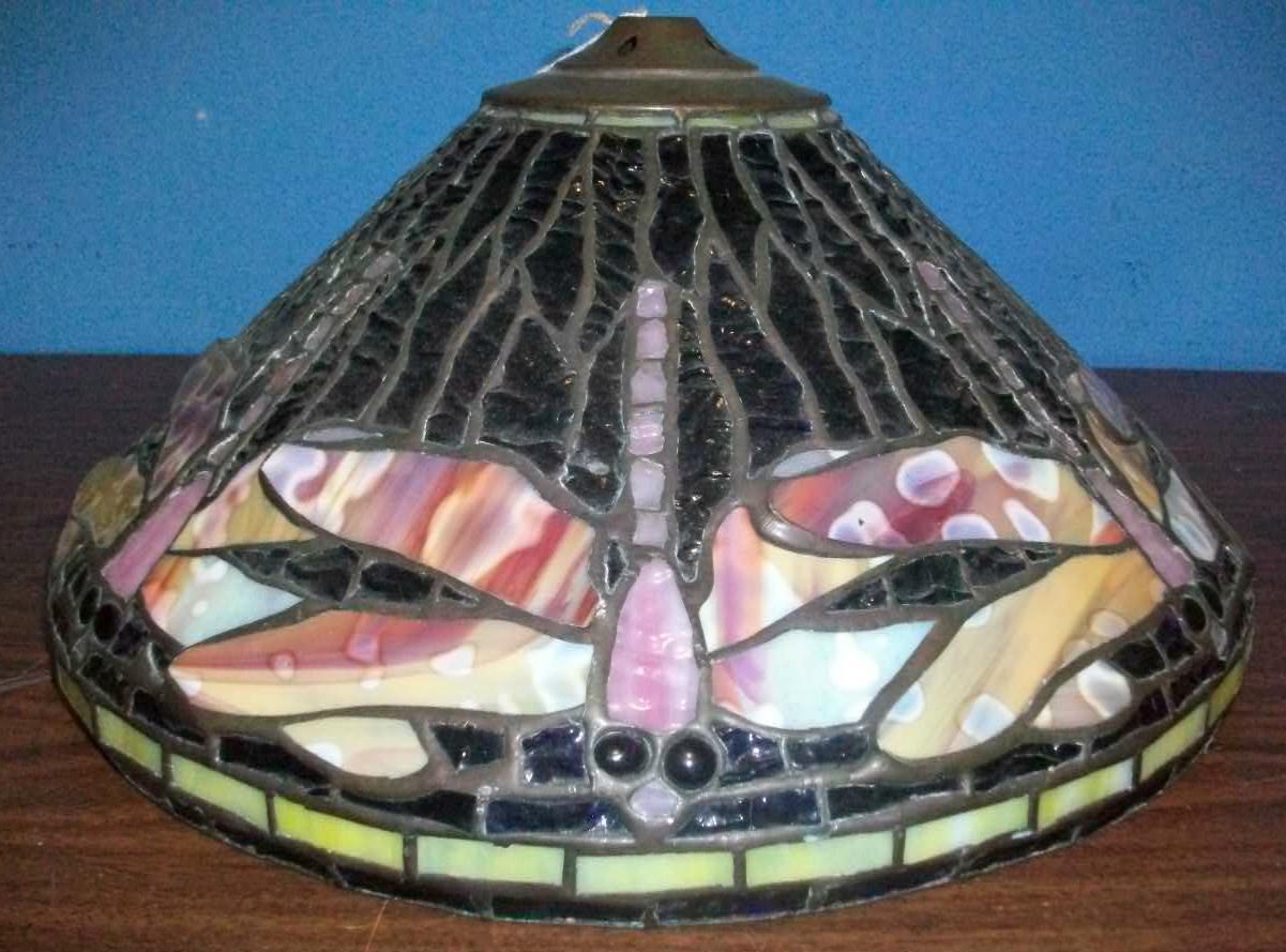 High Quality Dragonfly Stained Glass Lamp Shade