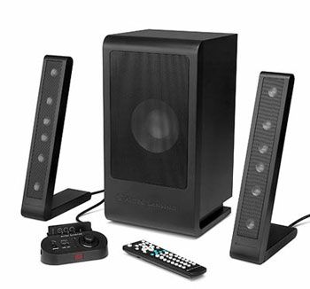 Altec Lansing PT6021 Theater 2 1 Speaker System w Subwoofer Remote