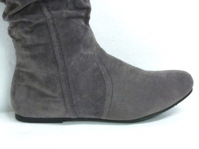 Lane Bryant Frost Gray Double Upper Buckle Detail Boots Sz 8W
