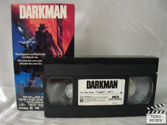 Darkman VHS Liam Neeson Larry Drake Sam Raimi 096898097833