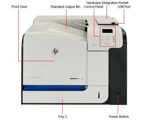 New HP Hewlett Packard Color LaserJet Enterprise 500 Series Network