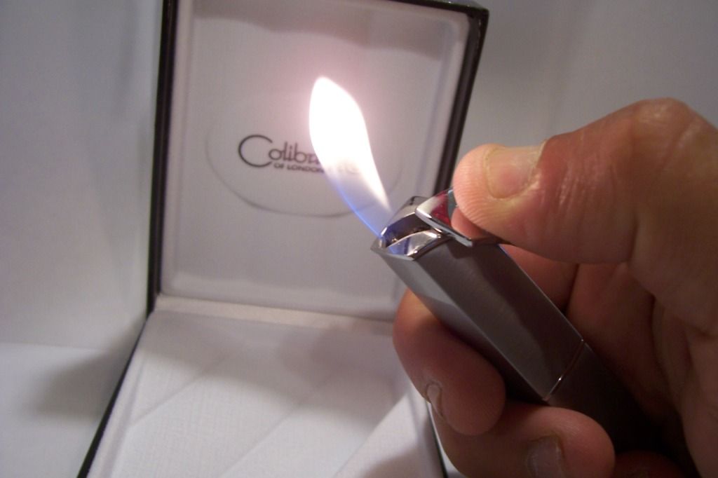 Colibri Silver Ladies Lipstick Cigarette Pack Soft Flame Lighter $50