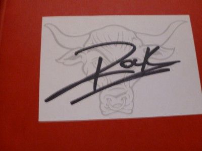 Autographed The Rock Says Hardcover Book w COA from WWF WWE