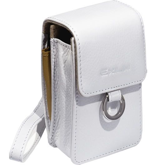 EXILIM White Leather Camera Case EX CASE30WE