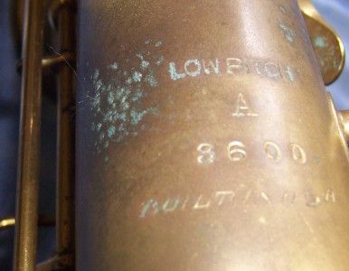 Vintage Lewin Bros Martin Stencil Alto Saxophone Low Pitch