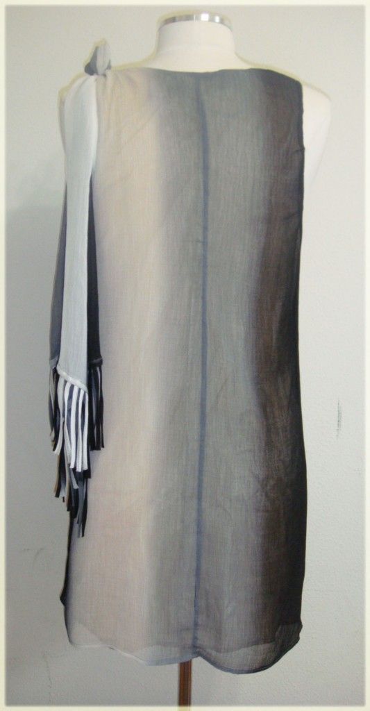 Leyendecker Los Angeles Cocktail Dress Gray Multi Color Size 10