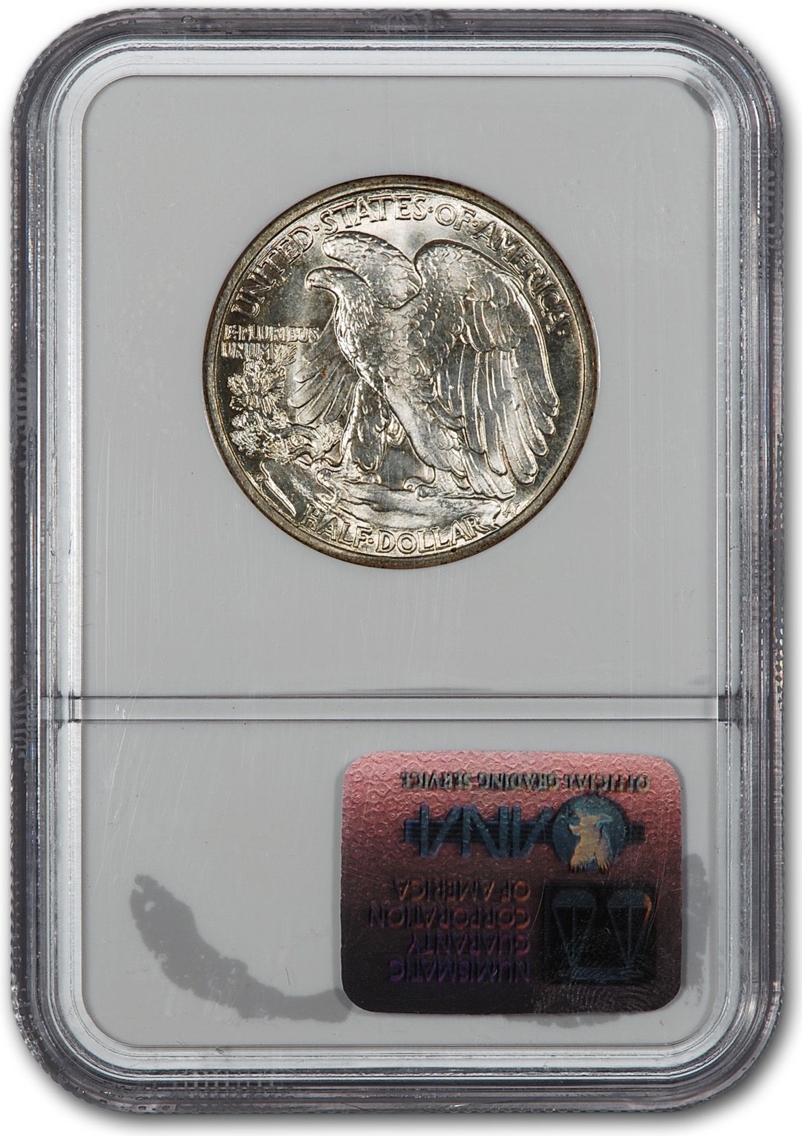 1943 D US Walking Liberty Silver Half Dollar 50c NGC MS66