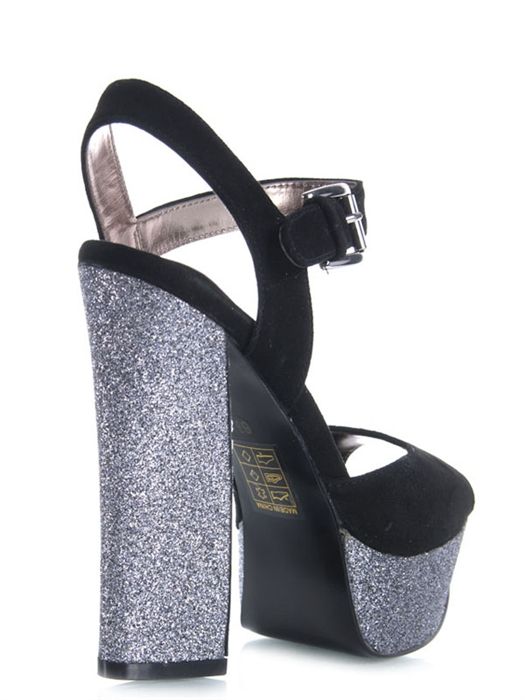 New DV by Dolce Vita Lissie Women Glitter Platfrom High Heel Sandal Sz