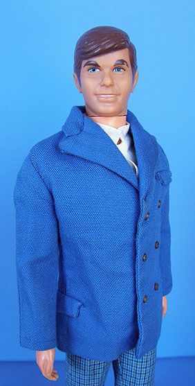 Vintage 1972 Walk Lively Ken Barbie Doll in Town Turtle