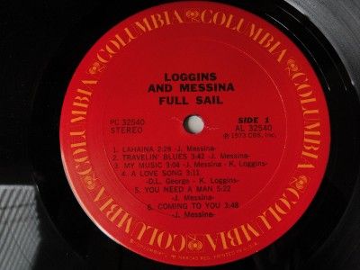 Loggins Messina Full Sail 1973 KC 32540