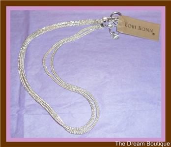 Lori Bonn Slider Charm Starter Necklace Double Strand NWT 16 For Bonn