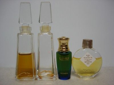 10 Vintage Perfume Bottles Miglin Versace Cabotine Je Reviens de La