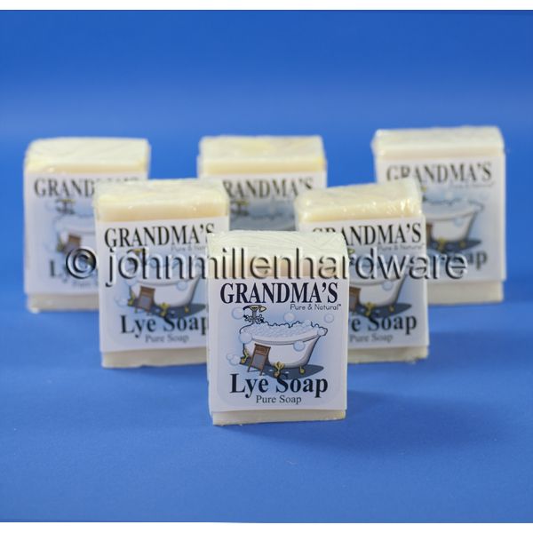 Bars Unscented Pure and Natural Grandmas Lye Soap