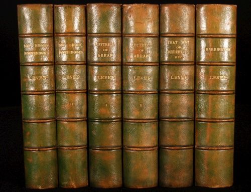 1898 99 6V Novels of Charles Lever Fine Binding