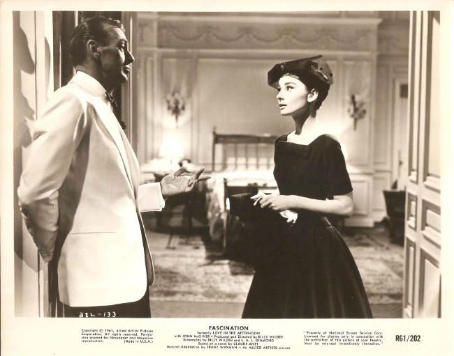 AUDREY HEPBURN & GARY COOPER in Love in the Afternoon Original Re