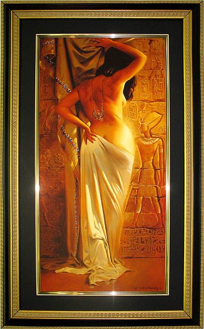 Maher Morcos Art Framed Print Woman Among Ruins