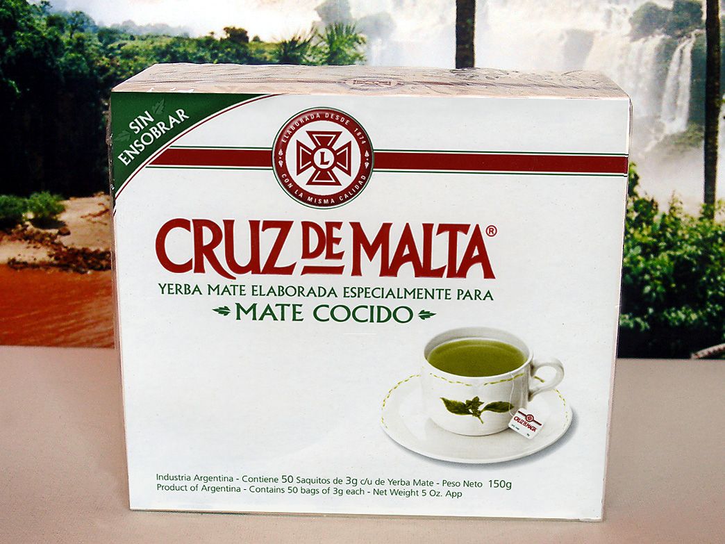 Yerba Mate Tea Bags Cruz de Malta Mate Cocido