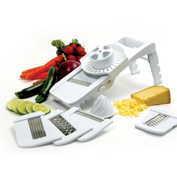 Norpro Deluxe Mandoline Fruit Vegetable Slicer Grater Julienne Juicer