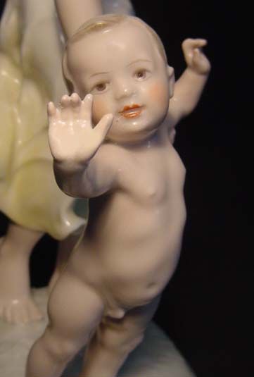 Hutschenreuther Werner Porcelain Mother Child Statue