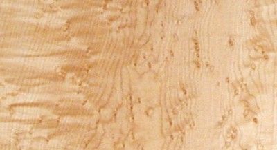 Bookmatched Curly Birdseye Maple Hardwood Thin Lumber