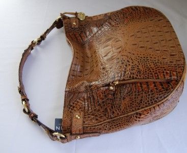 295 Brahmin Lauren Shoulder Bag Toasted Almond