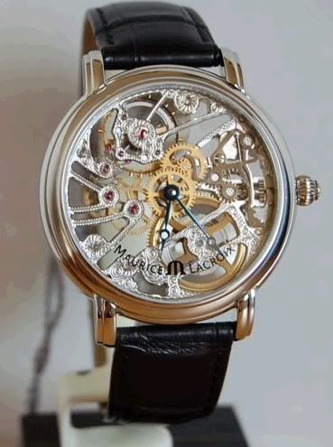 Maurice Lacroix Masterpiece Squelette Skeleton Watch