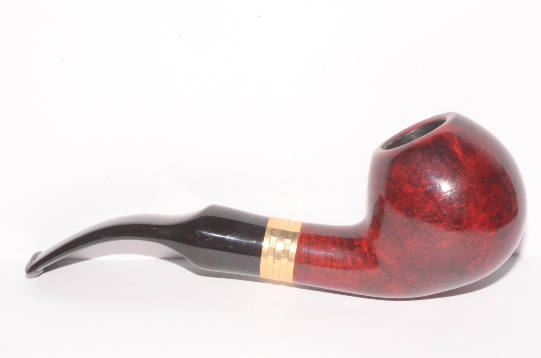 Morena Mazzini Red Halfbent Apple Pipe Very Mint