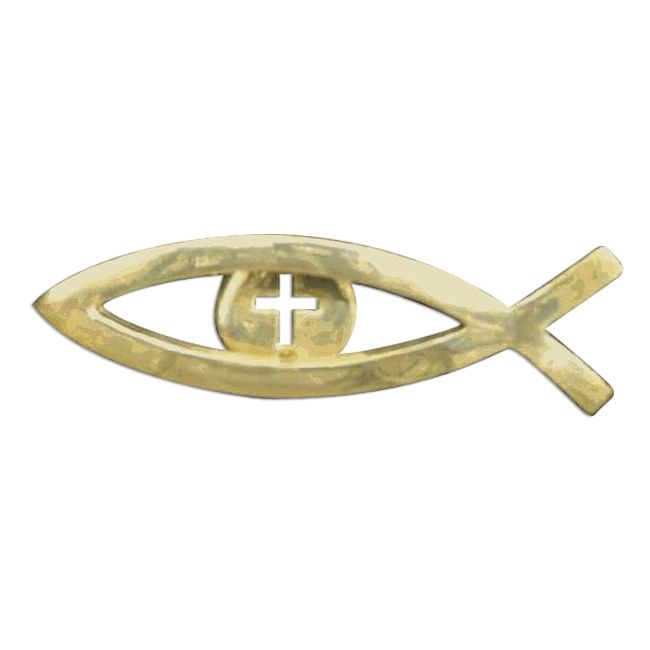 Mayer Mill Brass Decorative Polished Antique Ichthus Fish Door Knocker